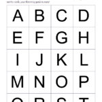 Printable Alphabet Letters   26 Letters (A Z) | Memozor For Printable List Of Alphabet Letters