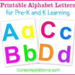 Printable Alphabet Letters Throughout Colored Alphabet Letters Printable