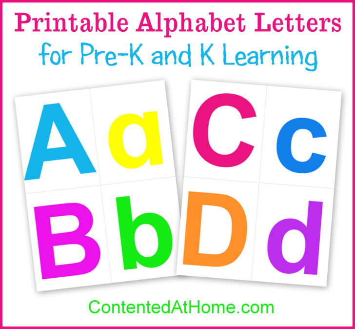 Colored Alphabet Letters Printable