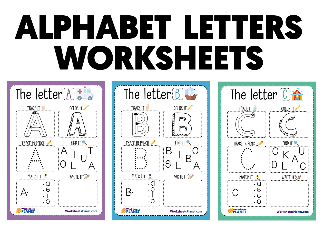 Printable Alphabet Letters Worksheets | Super Pack for Alphabet Letters Worksheets Printable