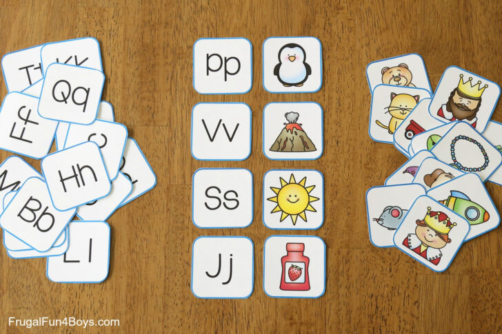 Alphabet Memory Game Printable