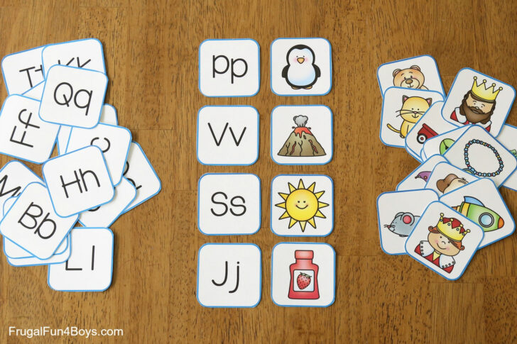 Printable Alphabet Memory Game