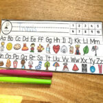 Printable Alphabet Strip For Desk And Tables   Little Learning Corner Within Alphabet Strips For Desks Free Printable
