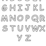 Printable Alphabet Uppercase Bubble Pdf Full Alphabet & Individual Throughout Printable Upper Case Alphabet