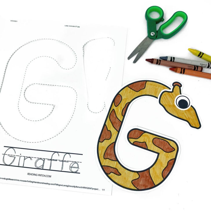 Alphabet Animals Printable Craft
