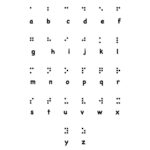 Printable Braille Alphabet Chart   Etsy Intended For Braille Alphabet Chart Printable