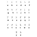 Printable Braille Alphabet Chart   Etsy Pertaining To Braille Alphabet Printable Free