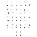 Printable Braille Alphabet Chart   Etsy Regarding Free Printable Braille Alphabet