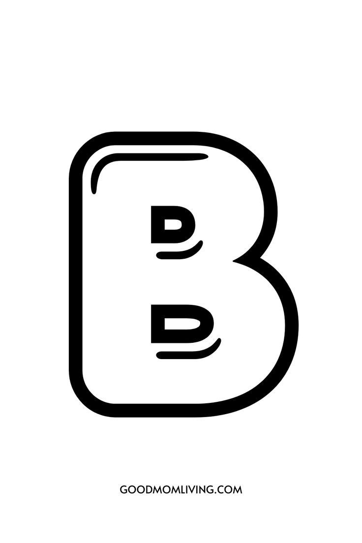 Printable Bubble Letter B - Bubble Letters Alphabet inside Printable Bubble Alphabet Stencils