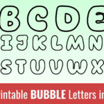 Printable Bubble Letters: Free Alphabet Font & Letter Templates For Free Bubble Alphabet Letters Printable