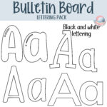 Printable Bulletin Board Lettering Pack, Classroom Display Headers With Alphabet Printable Cut Out Letters For Bulletin Boards