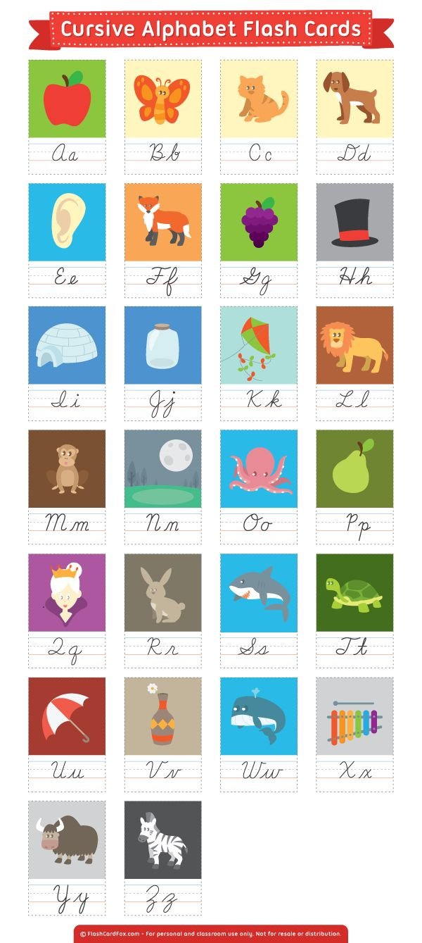 Printable Cursive Alphabet Flash Cards regarding Free Printable Cursive Alphabet Flashcards
