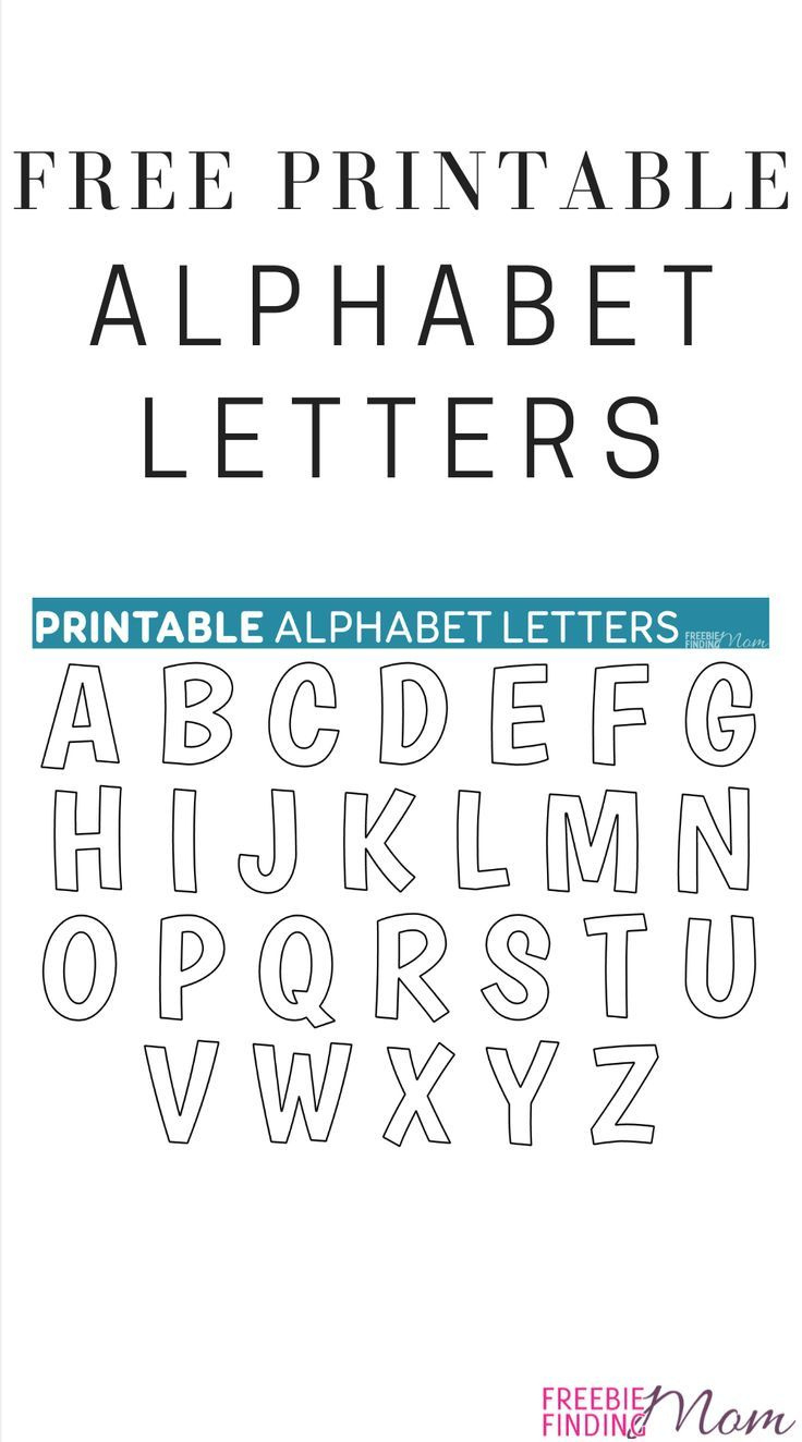 Printable Free Alphabet Templates for Alphabet Block Letters Printable Free