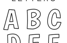 Printable Free Alphabet Templates for Printable Bold Alphabet Letters