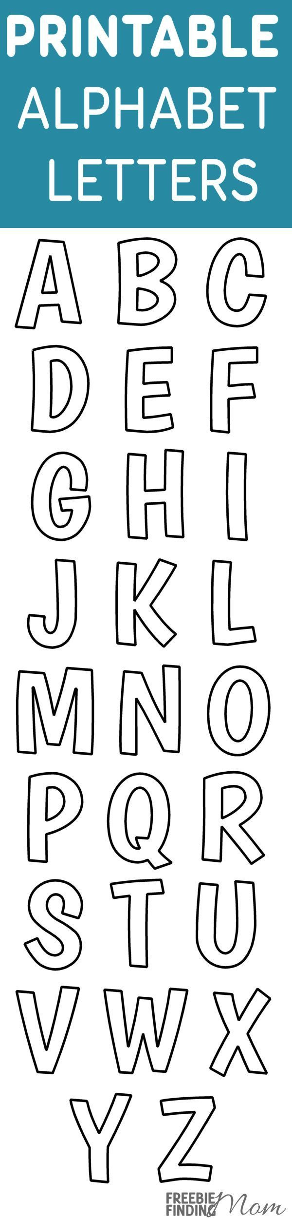 Printable Free Alphabet Templates in Free Printable Alphabet Letters