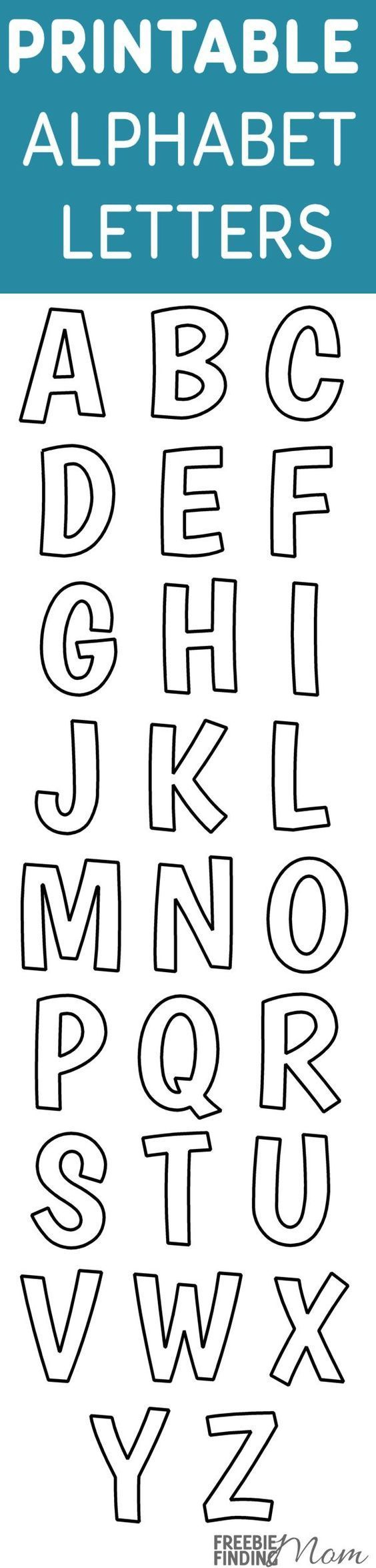 Free Printable Alphabet Templates For Crafts