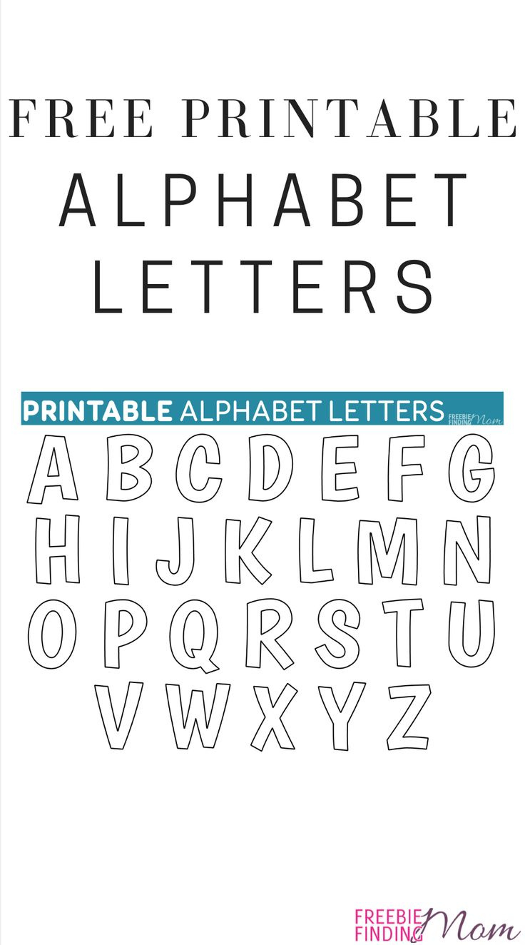 Printable Free Alphabet Templates intended for Cut Out Free Printable Alphabet Letters