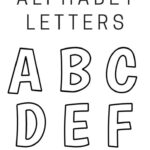 Printable Free Alphabet Templates Regarding Free Alphabet Printable Letters