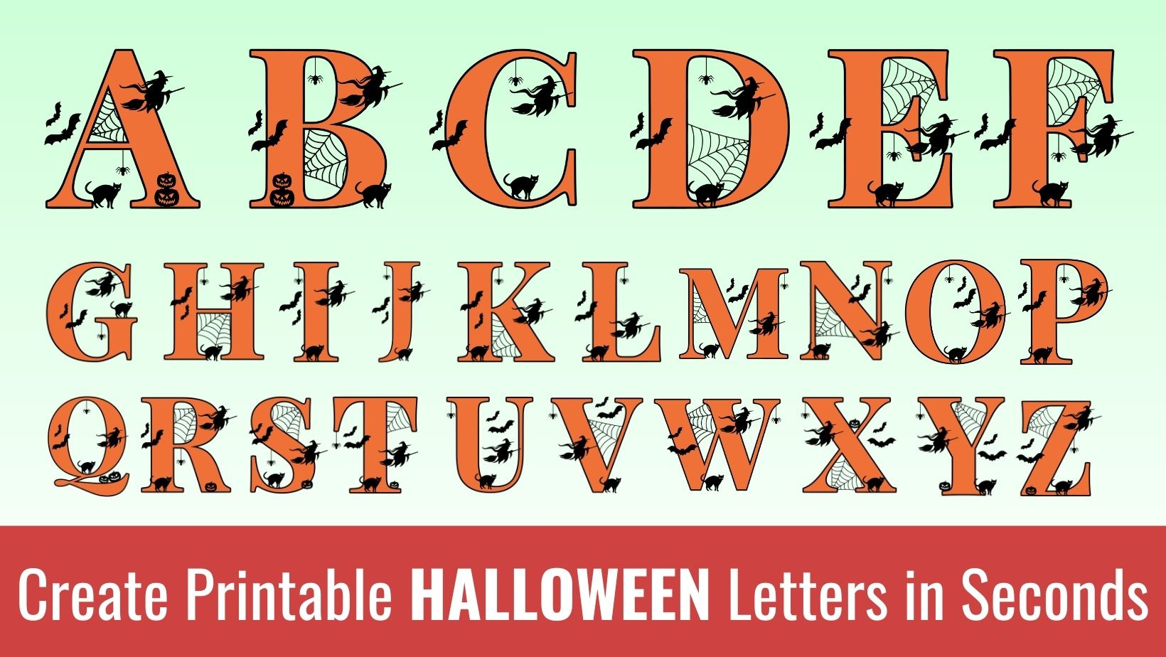 Printable Halloween Letters: Free Alphabet Font &amp;amp; Letter Templates inside Halloween Alphabet Letters Printable