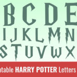 Printable Harry Potter Letters: Free Alphabet Font & Letter Templates For Harry Potter Alphabet Printable