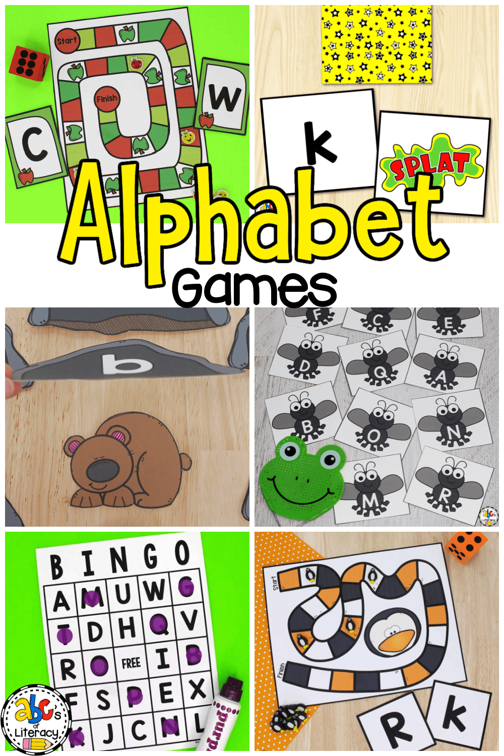 Printable Letter Recognition Games in Alphabet Games For Kindergarten Printable