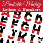 Printable Mickey Numbers & Letters   Busy Mom'S Helper With Mickey Mouse Alphabet Printable