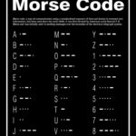 Printable Morse Code Aphabet Poster   Etsy Intended For Morse Code Alphabet Printable