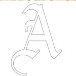 Printable Old English Letter Stencils Pertaining To Free Printable Old English Alphabet Stencils