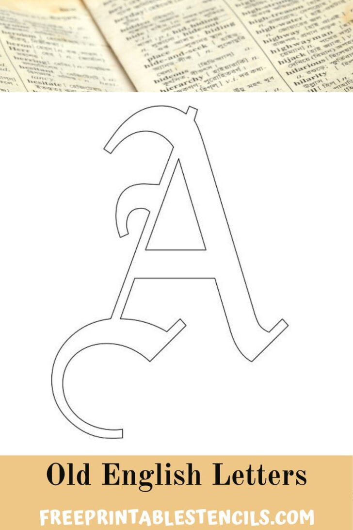Free Printable Old English Alphabet Stencils