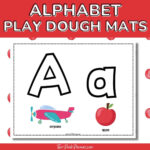 Printable Playdough Alphabet Mats {Instant Download!} For Free Printable Free Alphabet Playdough Mats