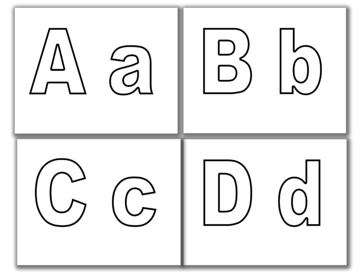 Printable Alphabet Upper Case and Lower Case
