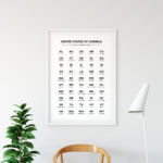 Printable Us State Abbreviation Chart In Alphabetical Order. List With Printable State Abbreviations In Alphabetical Order
