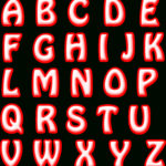 Red Alphabet Letters Vector Clipart Image   Free Stock Photo Throughout Free Printable Red Alphabet Letters