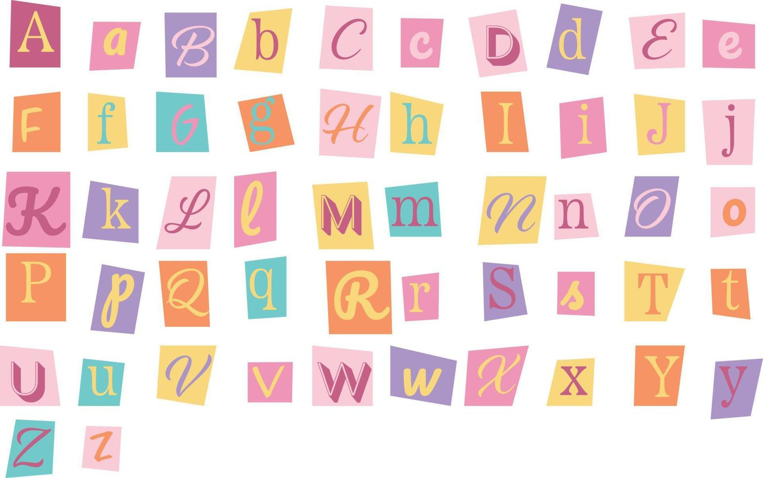 Scrapbook Letters Vector Art, Icons, And Graphics For Free Download regarding Free Printable Scrapbook Letters Alphabet