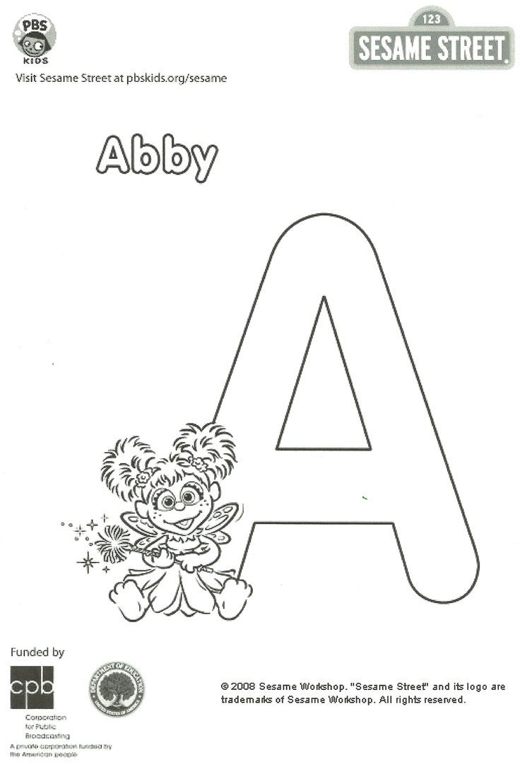 Sesame Street regarding Sesame Street Alphabet Coloring Pages Printable