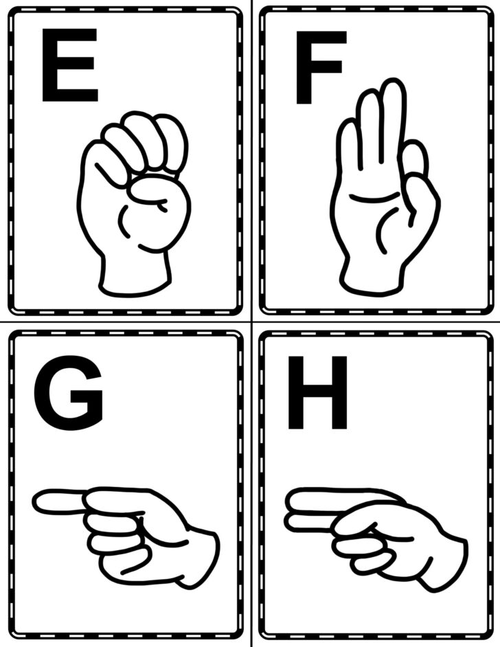 Sign Language Alphabet Printable Flashcards