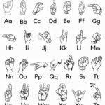 Sign Language Alphabet   Etsy Regarding Printable American Sign Language Alphabet