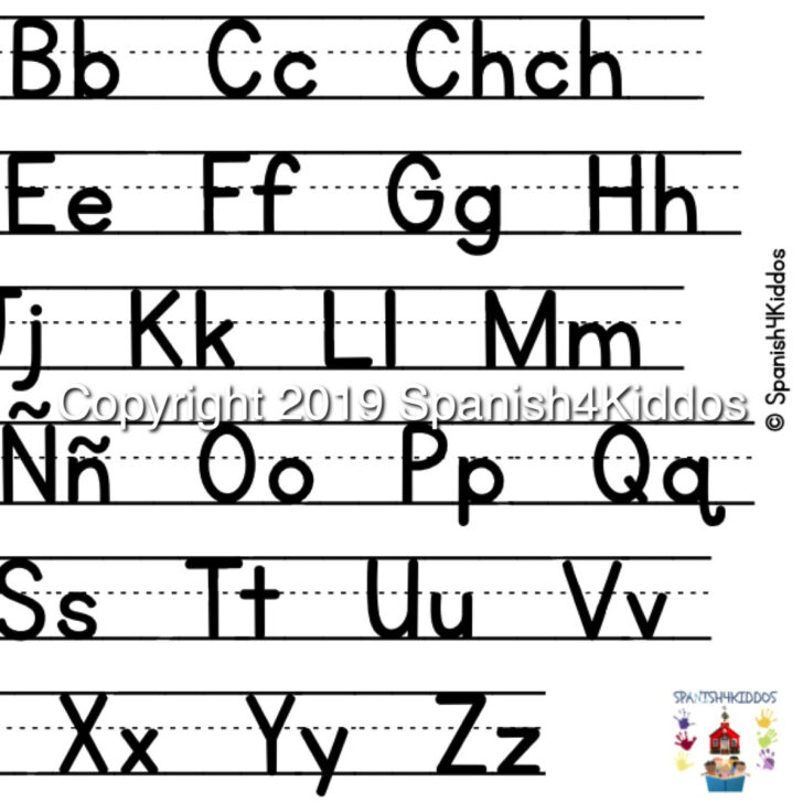 Alphabet in Spanish Printable