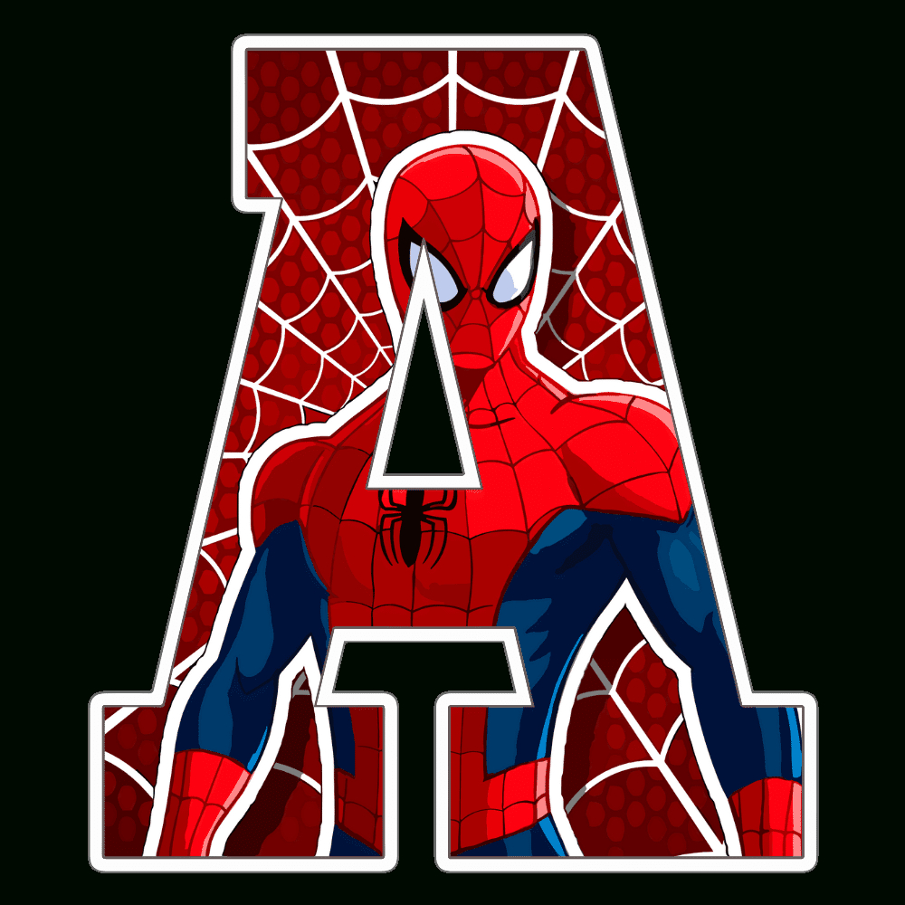 Spiderman Alphabet Letters Png in Free Printable Spiderman Alphabet Letters