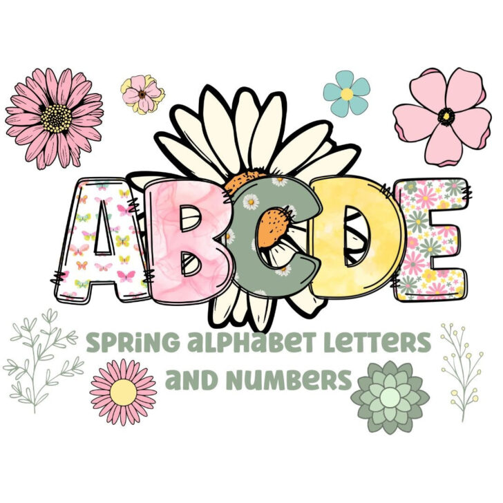 Printable Spring Alphabet Letters