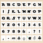 Star Wars Banner Printable All Letters 3 Design Instant Download In Star Wars Alphabet Printable