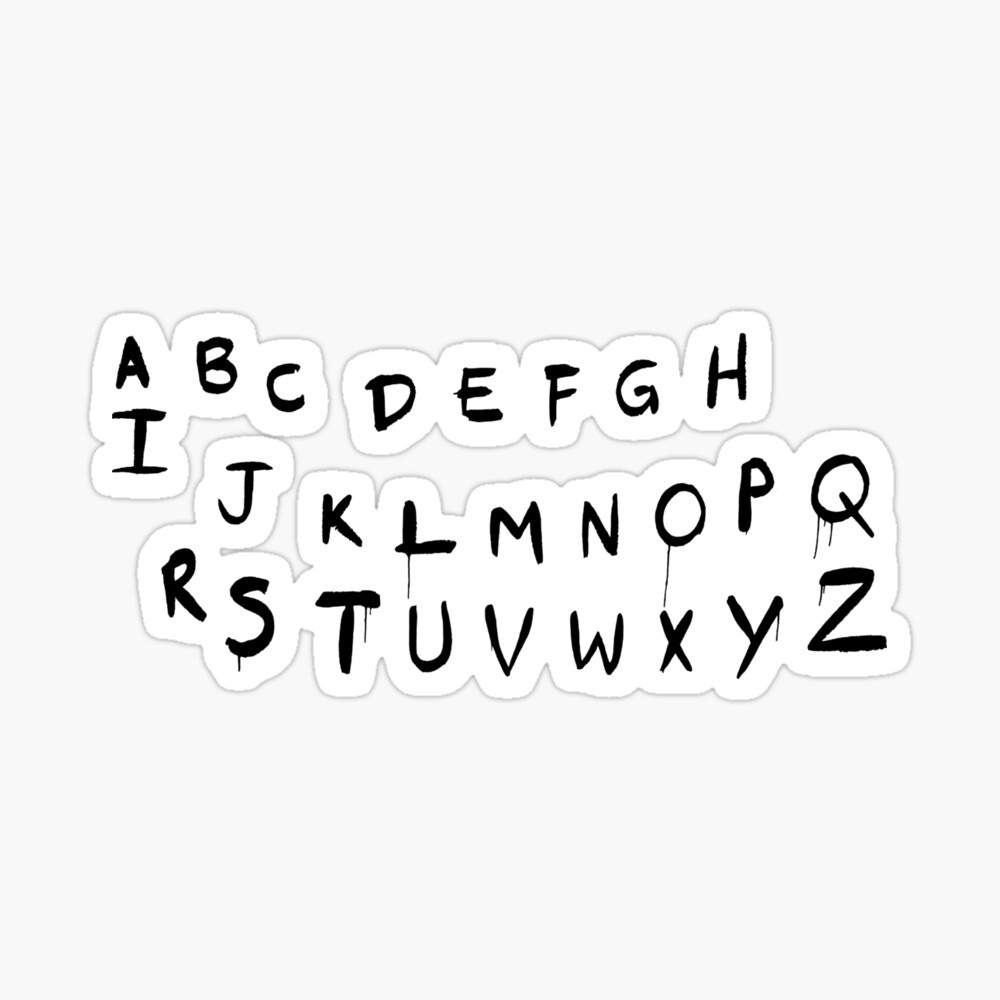 Stranger Things Abc – Lights, Letters&amp;quot; Art Print For Sale regarding Stranger Things Alphabet Letters Printable