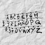 Stranger Things Alphabet Wall Svg, Dxf, Png, Cut File   Etsy In Printable Stranger Things Alphabet