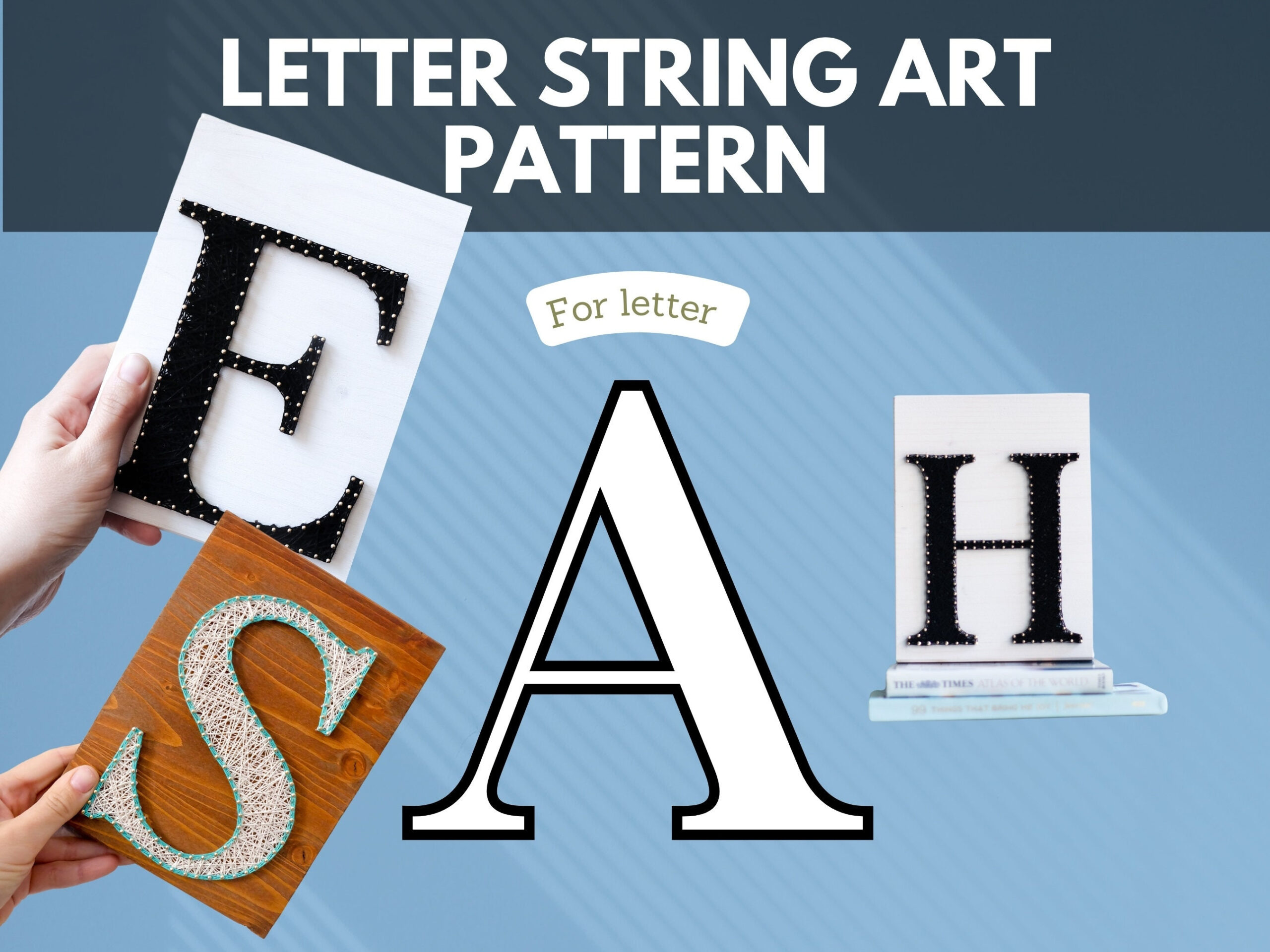 String Art Pattern Printable Pattern, Template Tutorial For String within String Art Alphabet Printable