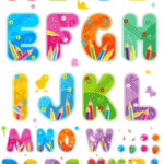 Summer Alphabet Vector – Free Download Images, Clip Art Graphics Throughout Free Printable Alphabet Clipart