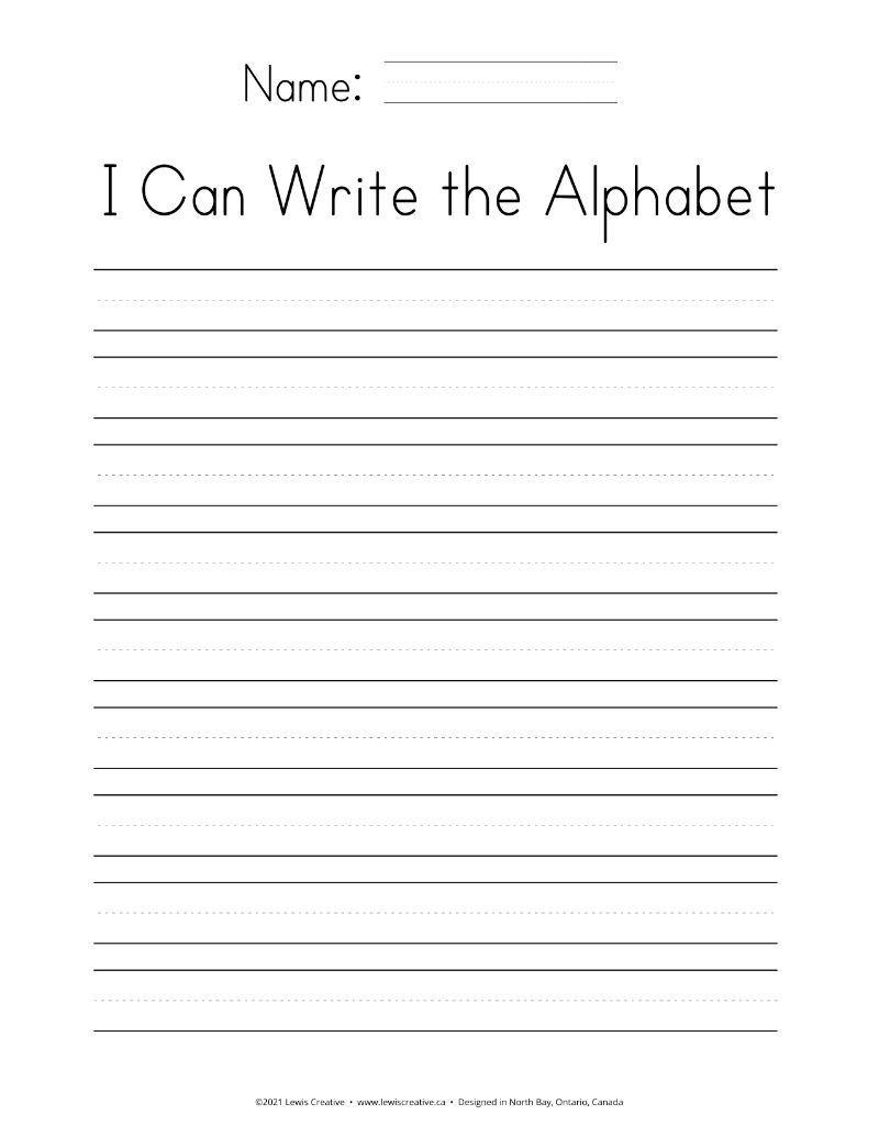 Teach Your Kids To Write The Alphabet - Lewis Creative for Learn To Write Printable Alphabet