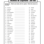 The 36 State And Capital Pdf   Fill Online, Printable, Fillable With Regard To Printable List Of 50 States And Capitals In Alphabetical Order