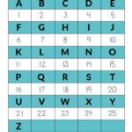 The Alphabet In Numbers Free Printable Intended For Free Printable Alphabet Letters And Numbers