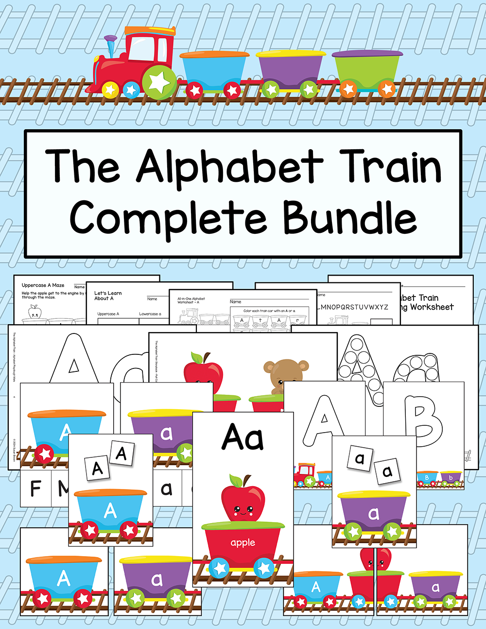 The Alphabet Train Complete Bundle - Warm Hearts Publishing in Alphabet Train Printable Free