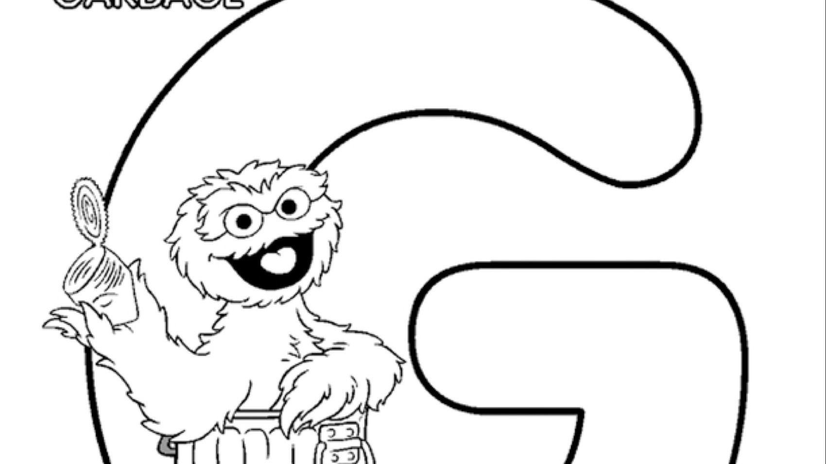 The Letter G Coloring Page | Kids Coloring… | Pbs Kids For Parents throughout Sesame Street Alphabet Coloring Pages Printable